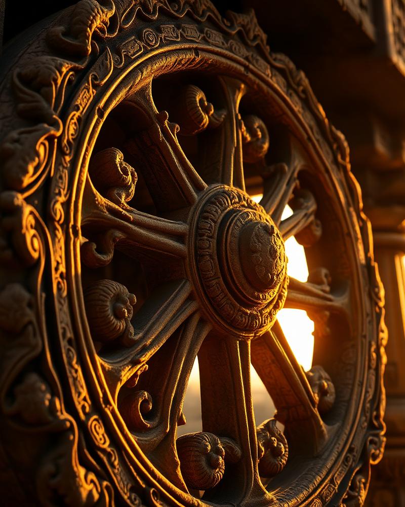 Konark chariot wheel
